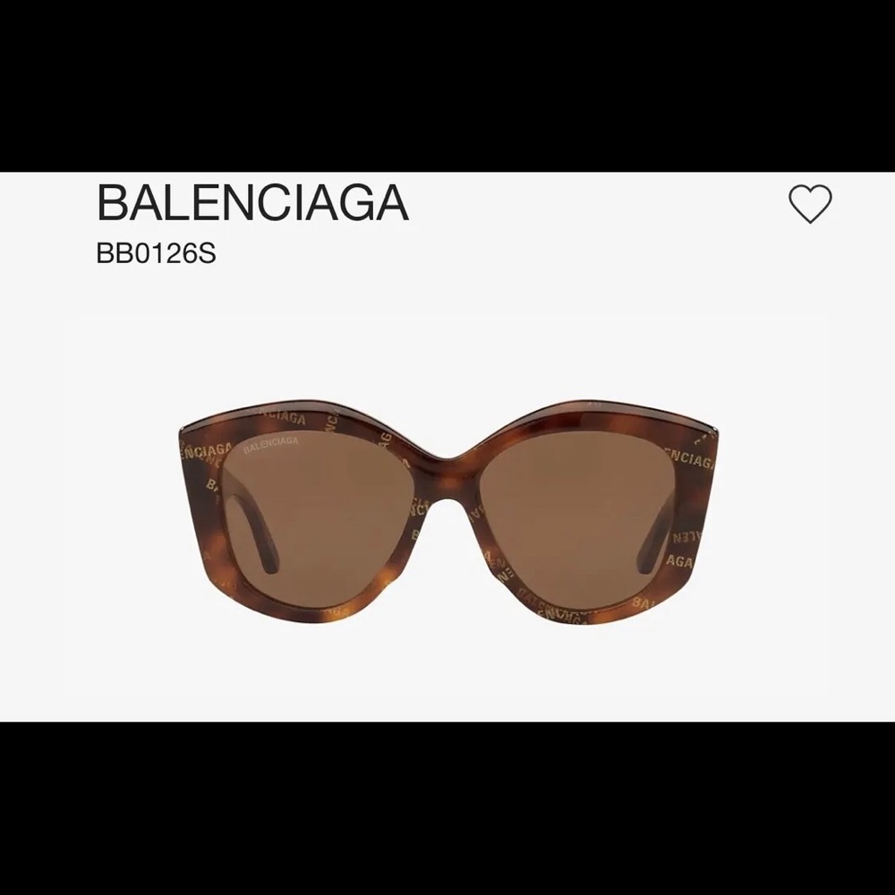 💯% AUTHENTIC BALENCIAGA BB0126S 56MM